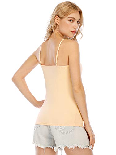 Image of Orrpally Basic Cami Tank Tops Women Lightweight Camisole Stretch Tank Top Adjustable 4-Pack