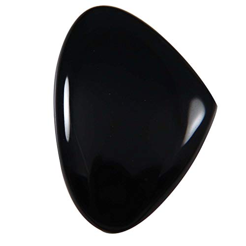 Onyx noir fantaisie cabochon naturel 35,5 carats, idée cadeau pour créateur