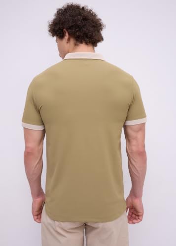 Image of Nostrum Mary Half Sleeve Polo T-Shirt with Two-Tone Collar, Stylish T Shirt for Men, Polo Tshirts for Men, Cotton T Shirt for Man, Casual Tshirt for Mens Boys