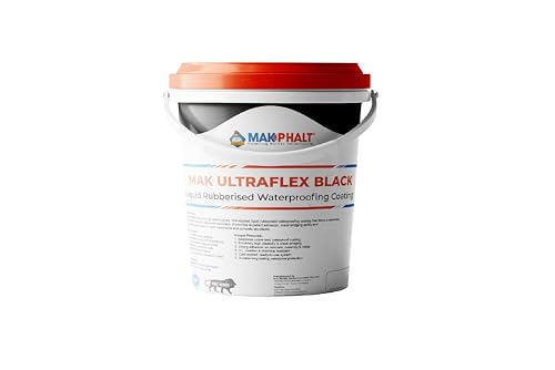 Image of MK Petro Mak UltraFlex Black | Liquid Rubberised Waterproofing Coating | 1KG