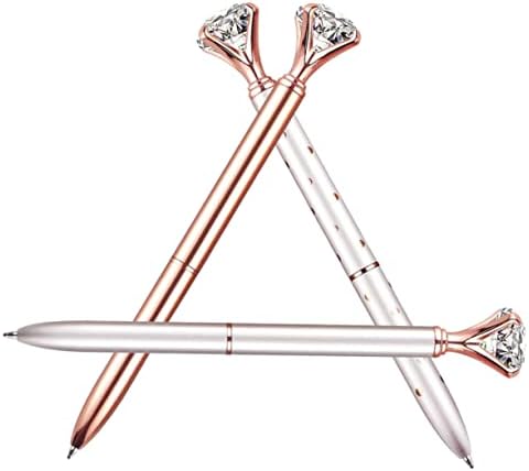 NUOBESTY 6 adet ergonomik tükenmez kalem, elmas başlı, yaratıcı ve pratik yazı gereçleri, okul ve ofis için, düz yazı tasarımı, günlük kullanım için - Görsel 5