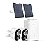 Reolink Home Hub+2*Argus 3 Pro+Solar Panel, 5MP Spotlight Battery ...