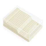 168 Holes Dental Bur Holder Disinfection Box with Cover and Drawer, Burs Block Station Organizer Autoclave Sterilizer Case for Bur, Plisher, File - Durable and Sturdy