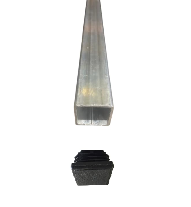 LeMétal – Tube carré acier galvanisé 30x30x2 mm (230 cms) - Longueur au choix de 100 à 300 cms - Bouchon plastique offert !