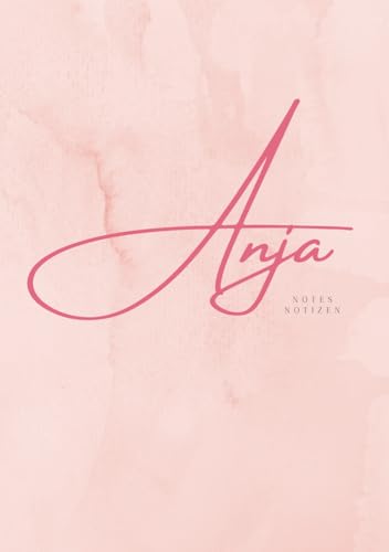 Notizbuch für Anja - Notebook for Anja - Cahier de notes pour Anja: A5 │ liniert │ lined │ ligné │ â€¦ – Produktbild (Amazon)