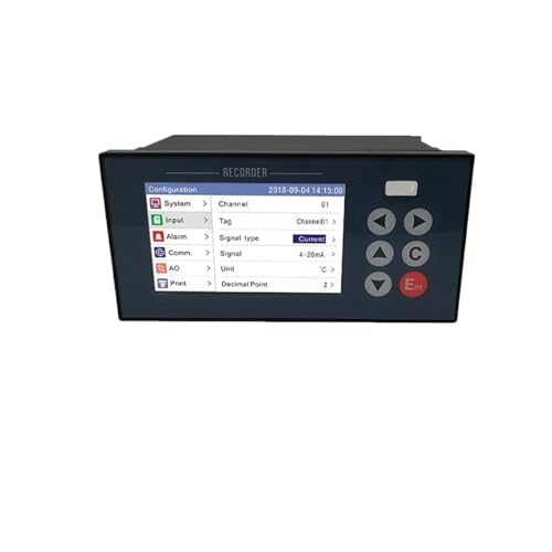 XFTRUIDPK 1 2 3 4 5 6 Industrial Paperless Recorder Temperature Data Current Voltage Pressure Level Data Logger 4-20mA RS485