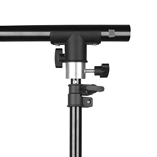Emart T-Shape Portable Background Backdrop Support Stand Kit 5Ft Wide 8.5Ft Tall Adjustable Photo Backdrop Stand With 4 Spring Clamps #TOP6