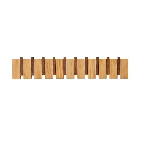Pafooa A Pafoo Hooks Wooden Hook Clothes Wall Hanging Hanger, Home Entrance Bedroom Mounted Rack(,X)