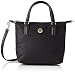 Tommy Hilfiger Poppy ST Small Tote, BDS, OS, Bolso para Mujer, Black, One Size