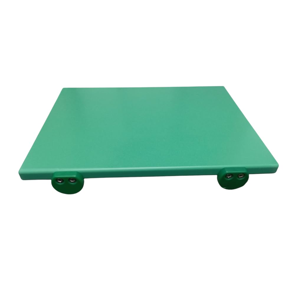 Tagliere Professionale in Polietilene VERDE CM 50x40x2 cm Certificato HACCP o uso generico consigliato per lavorazione FRUTTA E VERDURA ANTICONTAMINAZIONE Alimentare ANTIBATTERICO Con Fermi Inox