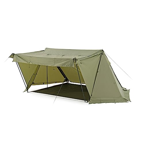 Tente de camping imperméable avec conduit de cheminée pour abri extérieur