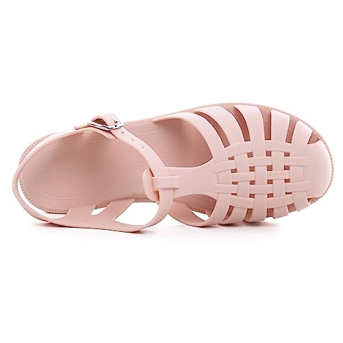 Image of Hee grand Crystal Jelly Heel Sandals for Women Summer Beach Jelly Shoes