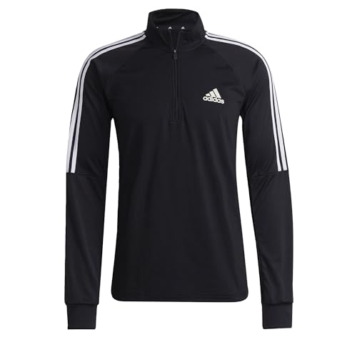 adidas Men's Aeroready Sereno Cut 3-Stripes Slim 1/4-zip Training Top2