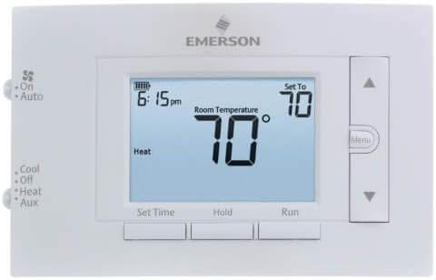 4.5" Display Heat Pump Programmable Thermostat 2 Heat/1 Cool