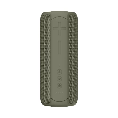 Sonitrek Go XL Smart Bluetooth 5 Portable Wireless Waterproof Speaker with Dual Party Mode Plus Bass Boost (Tactical Green)