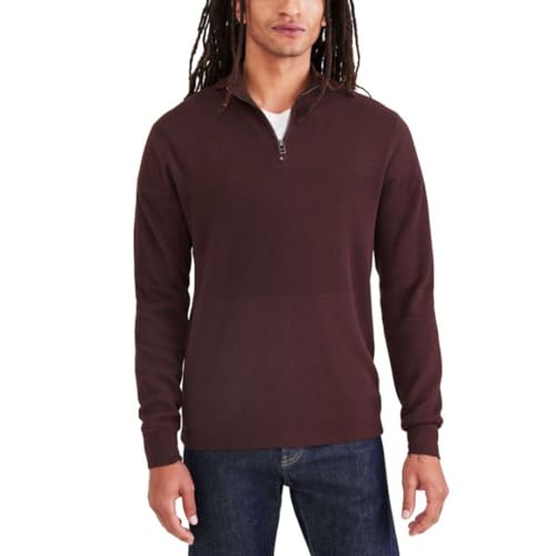 Dockers Men's Regular Fit Long Sleeve Quarter Zip Sweater