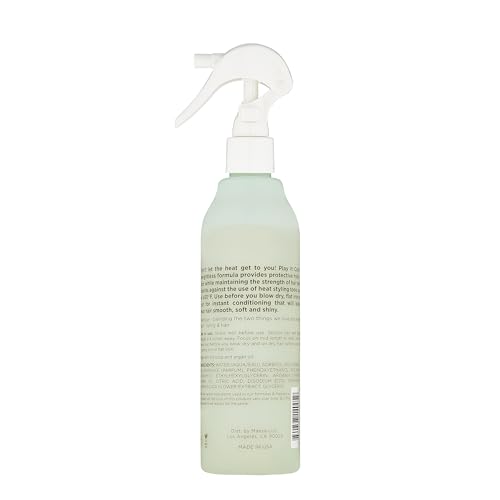Hairitage Heat Protectant Spray for Hair - Up to 450 Degree Protection + Hydrates + Strengthens Hair - Leaves Hair Smooth + Shiny after Styling - For All Hair Types + Heated Styling Tools - 6 fl oz
