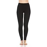 Minus33 Merino Wool 2300 Woolverino Women's Micro Weight Leggings Black Medium