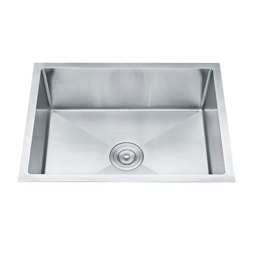 Fregadero de Cocina Erik Bajo Mesada (Acero Inoxidable) 68 x 45 CM. Incluye desague y clic clac de laton. INGUZ.