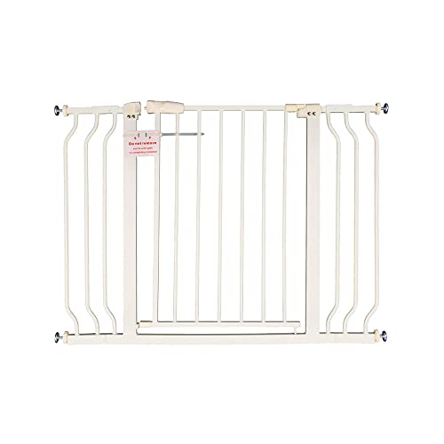 Image of BalanceFrom Easy Walk-Thru Safety Gate for Doorways and Stairways with Auto-Close/Hold-Open Features, 30-Inch Tall, Fits 29.1 - 43.3 Inch Openings, White