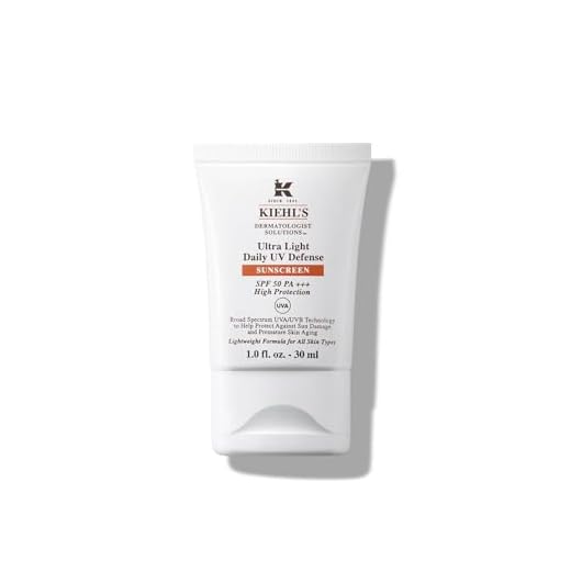 KIEHL'S Ultra Light Daily UV Defense SPF 50, 30 ml, hochwirksame Anti-Aging-Gesichtspflege mit LSF 50, Gesichtslotion mit hohem Lichtschutzfaktor, für langanhaltend jugendliche Haut