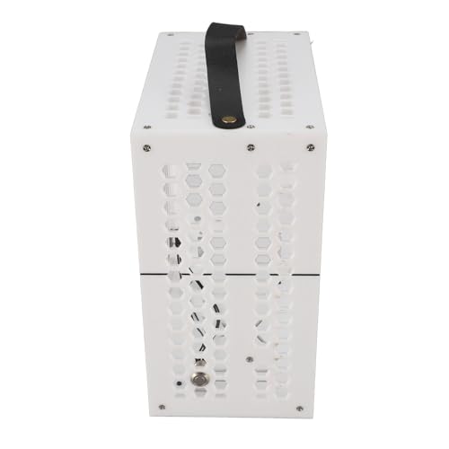 Miniatura Gabinete para PC ITX, 23x20.5x12cm, Gabinete de Escritorio para Computadora, Diseño abierto con flujo de aire 360 grados, Chasis DIY para ITX en escritorio (Blanco) miniatura 6