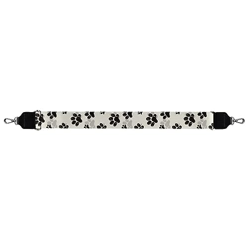Image of Wide Bag Straps Replacement Crossbody Cute Pet Paw Guitar Straps for Handbags /Purses /Messenger /Duffel Bags Backpack Straps Replacement Adjustable Length from 30 inch to 50.3 inch