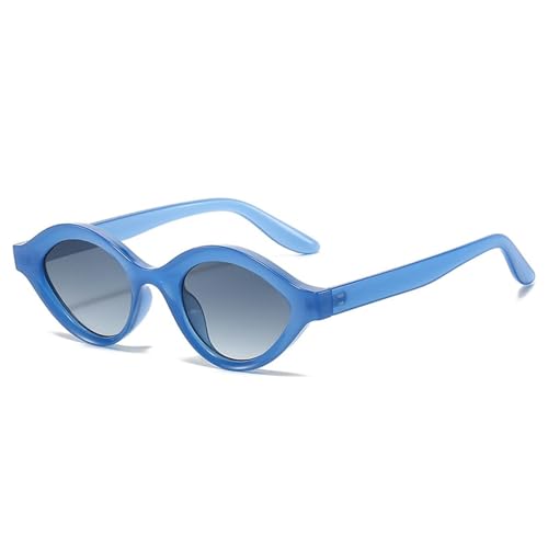 Lunettes de soleil œil de chat rétro vintage à verres dégradés pastel effet gelée