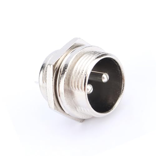Conector Aviónico GX16 2 pines Metal Tornillo miniatura 2