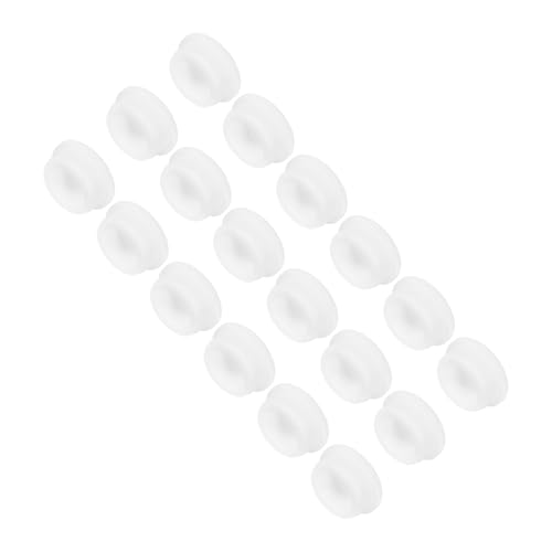 Image of MECCANIXITY 18Pcs T-Shaped Silicone Plugs 34.8mm 1-3 /8 Inch Dia Snap in Plug Hole Seal Cover Round Rubber Stopper for Kitchen Rubber Bulkheads Waterproof Sealing Plugs White