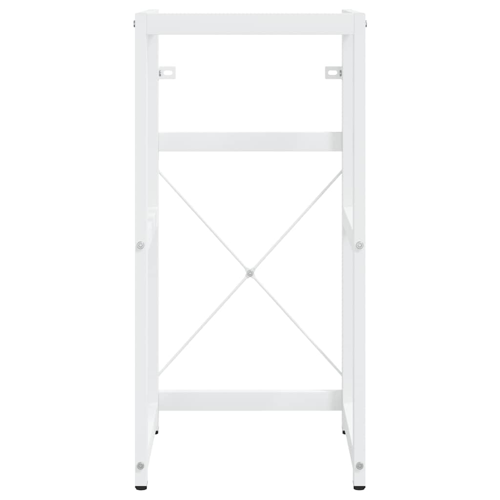 Struttura per Lavabo da Bagno Bianca 40x38x83 cm in Ferro