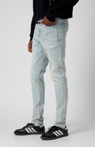 PacSun Men's Bryce Stacked Skinny Jeans Stretch Light Indigo2