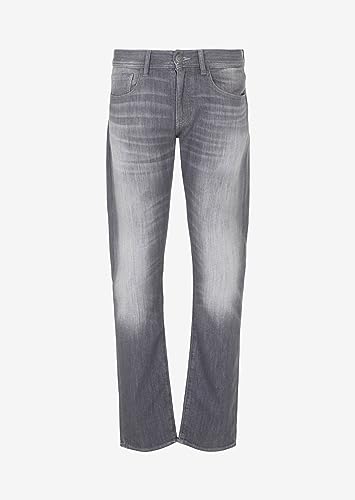 Armani Exchange Mens J13 Slim Fit Comfort Fleece Cotton Denim3