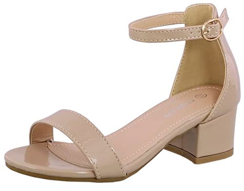 Image of Lucky Top Girls Dress Sandal Low Heel Ankle Strap
