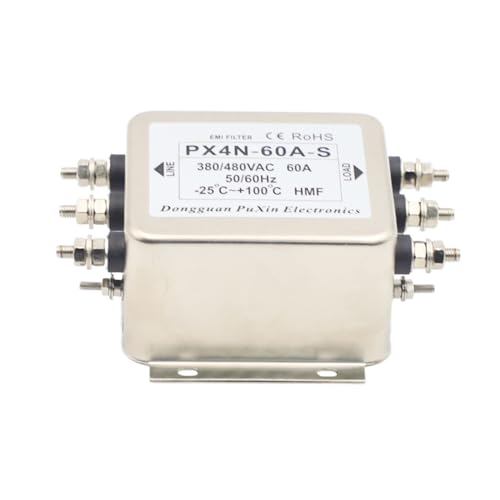 Filtro de potencia trifásico PX4N-60A-S de tres hilos para redes industriales de 380V y 480V CA