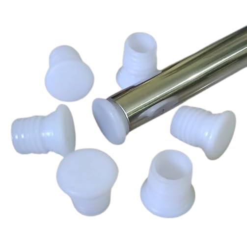 Infinite tech Plastic Cap/Plug/Pad/Pipe End Cap Thread Outer Size 1 & 3/4 Inch (Pack of 12 Pcs) Suitable for Furniture Steel Pipe end Protection in White Color (1Inch) (B0DBGBJW3L) Amazon Price History, Amazon Price Tracker