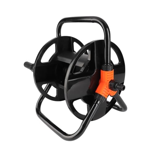 Hose Reel Cart, Hold Up to 20M 1/2''Garden Hose Trolley, Integrated Handle Saving Labour Cart Reel for Car Washing and Outdoor Planting