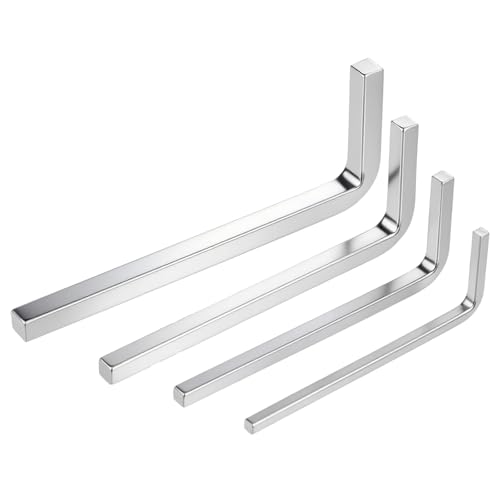 4 PCS Square Head Wrench Set (0.12in 0.16in 0.2in 0.24in), Square...