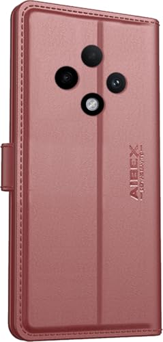 Image of AIBEX Compatible for Oppo F27 5G Flip Cover Leather Finish with Magnatic Closure | Inside TPU with Card Pockets | Wallet Stand | Complete Protection Flip Case -Brown