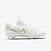 Nike Huarache 9 Varsity LAX Lacrosse Cleats (FD0090-100, White/White/Metallic Vivid Gold) Size 13