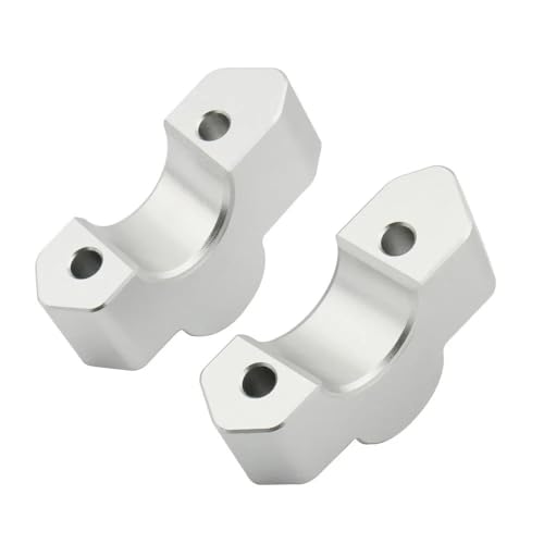 Abrazadera de manillar elevador plateada de aluminio macizo para R1300GS 5