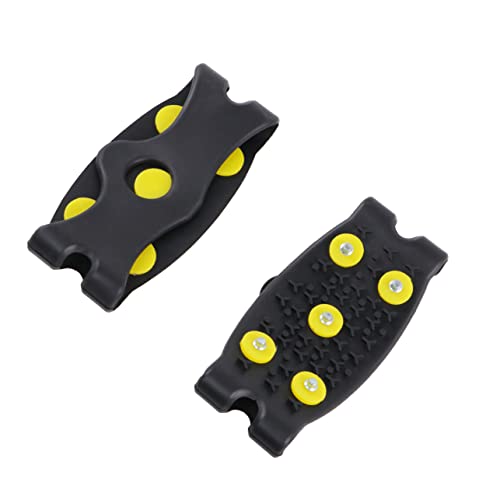 Holibanna Ice Climbing Shoes Cover Anti-Skating Claw Shoe Covers 5 Silicone Grips