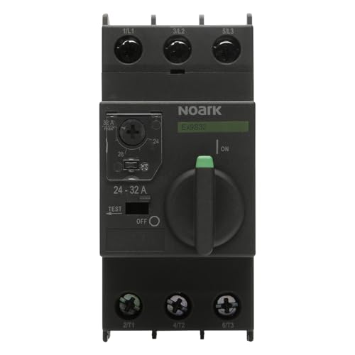 Noark Ex9S32 Interruptor Manual de Motor, 32A, Mango Rotativo, 9-14A miniatura 1