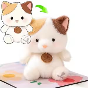 Image of SCOOBA Cute Pendant Fragrance cat Soft Toys for Kids Babies 18cm (Pendant cat)