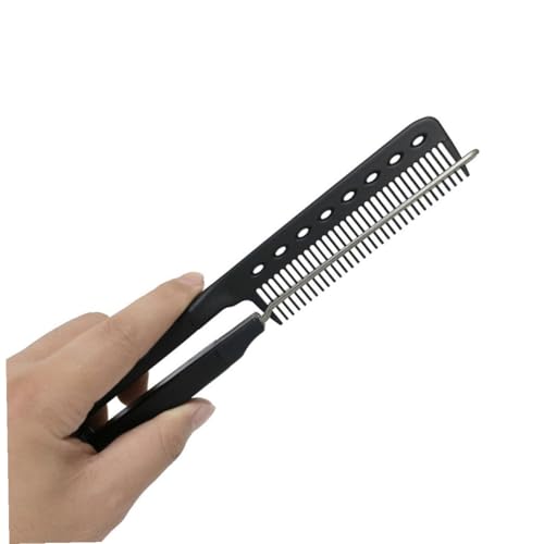 Cepillo alisador profesional negro MERRYHAPY miniatura 4