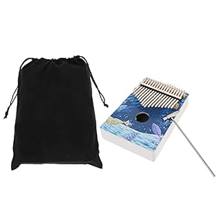 BIENKA Kalimba avec Accordeur de Cas 17 Touches Pouce Piano Vintage Pouce en Bois Piano Portable Instrument de Musique… - Les Beatles, Paul McCartney, John Lennon, RIngo Starr, George Harrison