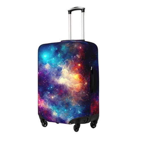 Nebula and Milky Way Print Luggage Cover Washable Elasticated Suitcase Covers TSA Approved Stylish Dust and Scratch Resistant Case Protector for Kids and Adults2