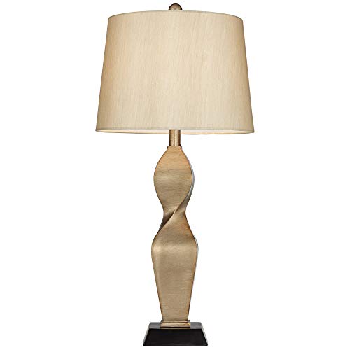 Lámpara de mesa moderna Possini Euro Design 30" dorada miniatura 6