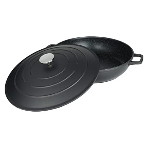 Commichef XR-L32BK 32cm Cast Aluminium Casserole Dish Cover