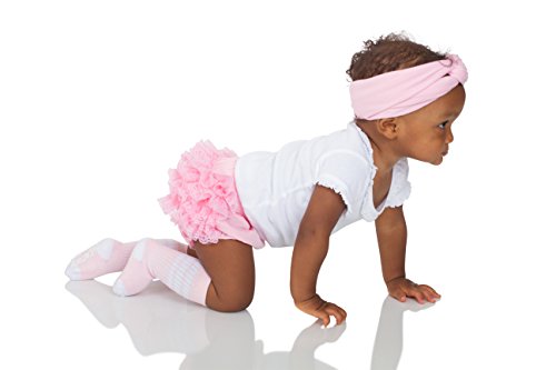 juDanzy 2 Pack of Baby, Toddler and Kids Knee High Tube Socks for Boys and Girls with Grips3